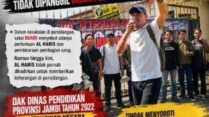 Ket : TINDAK Demo di Pengadilan Negeri Jambi